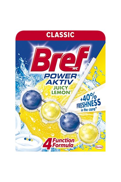 Bref Set 5 x Odorizant Toaleta Power Aktiv Lemon, 50 g