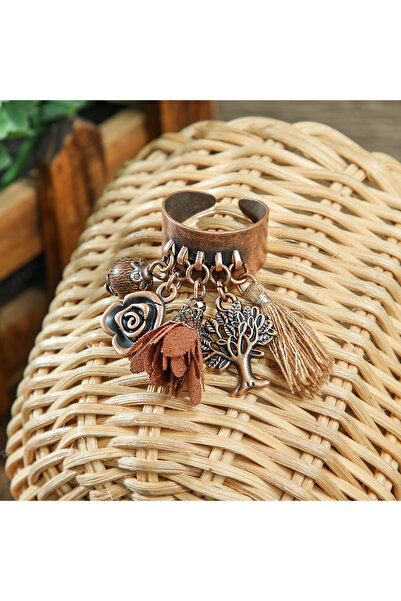 Choice خواتم X25071102 بتصميم بوهيمي عتيق للنساء، مزينة بعناصر قبلية، قابلة ل...