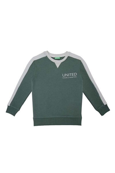 United Colors of Benetton Bnt-B21606 Boy's Sweatshirt Khaki
