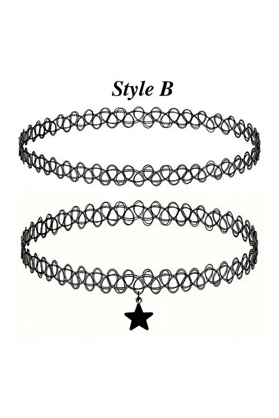 Choice طقم قلادة ريترو من الطراز الثاني، إكسسوارات التسعينيات، للسيدات والمرا...