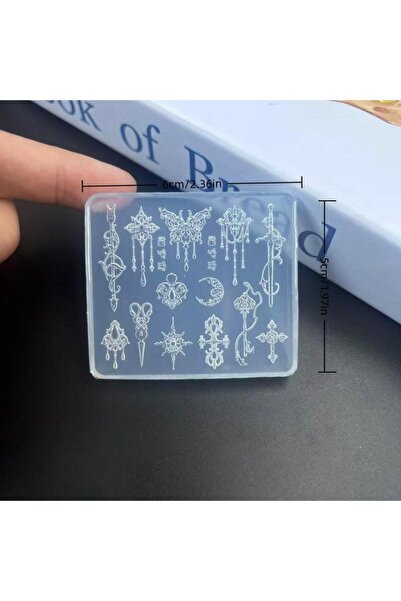 Choice قالب سيليكون ثلاثي الأبعاد بتصميم أوروبي عتيق، مقاس واحد ♥♥، شفاف، مزي...