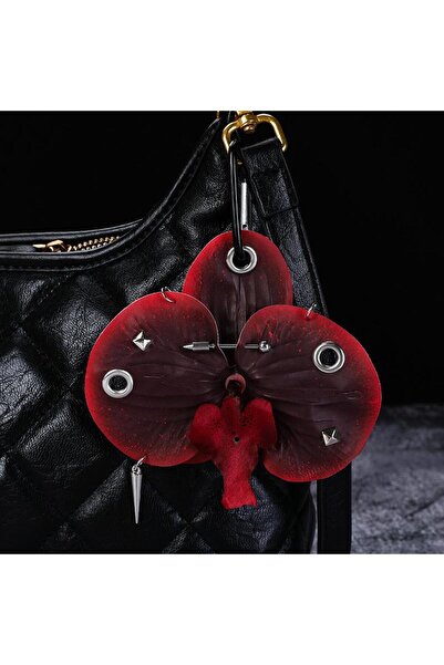 Choice سلسلة مفاتيح على شكل زهرة الأوركيد فالاينوبسيس الرائعة A5، قلادة إبداع...