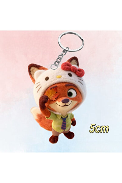 Choice سلاسل مفاتيح صفراء لشخصيتي جودي ونيك من فيلم زوتوبيا - تعليقات أكريليك...