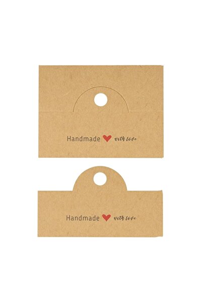 Choice 50 قطعة من بطاقات العرض الورقية البنية، 50 قطعة من أكياس OPP لتخزين مش...