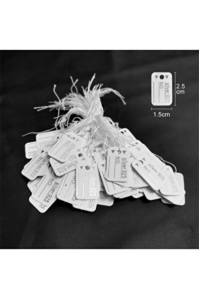 Choice1 Silver 3 100pcs/lot Jewelry Price Tags Handwritten Labels with String...