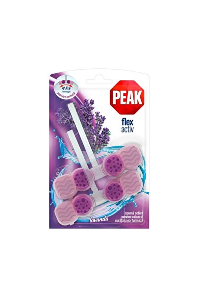 Peak WC Set 4 x 2 Odorizante Flex Activ, Lavanda, 48 g
