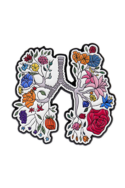 Choice دبابيس على شكل قلب ورئة للنساء، دبوس مينا معدني، مجوهرات طبية، إكسسوار...