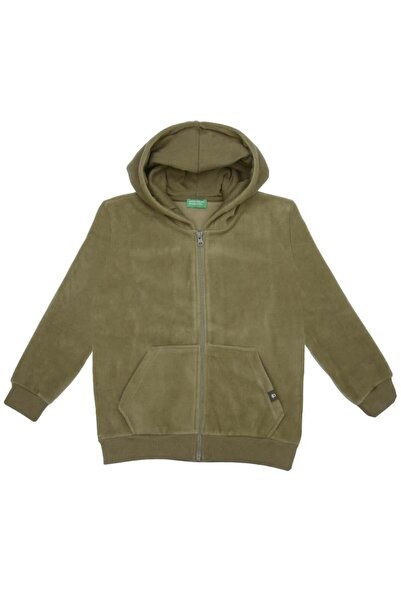 United Colors of Benetton Bnt-B21878 Boy's Sweatshirt Fleece Khaki