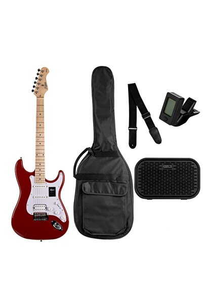 KOZMOS KGP-STG20HSS-RD Başlangıç Gitar Paketi