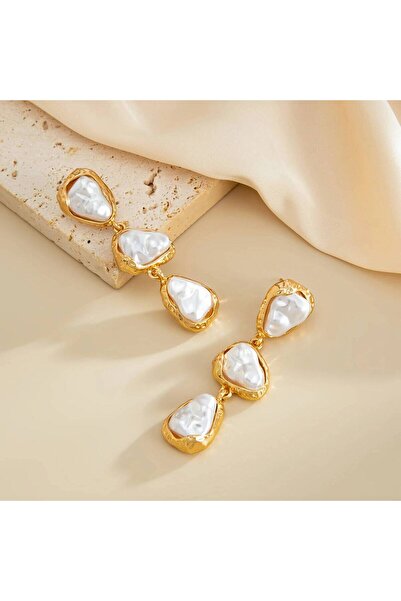 Choice1 Gold Color IngeSight.Z Vintage Elegant imitation Pearl Waterdrop Tass...