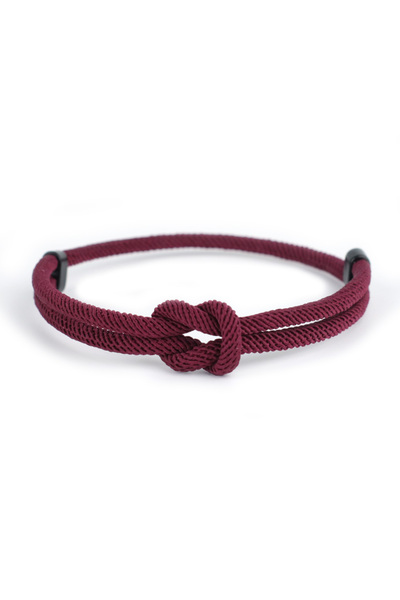 Choice burgundy Noter New Men Rope Bracelet Grade A 4mm Cord Chain Braslet Ad...