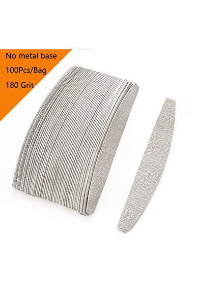 Choice 100 قطعة رمادية 180 غرام، 100 قطعة مبرد أظافر معدني 100/180/240 رمادي/...