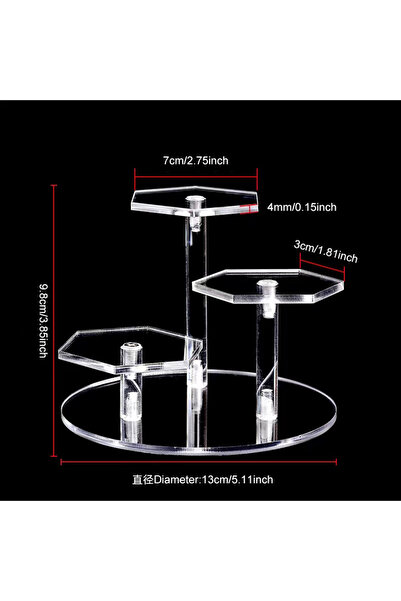 Choice مجموعة أخرى من 3 رؤوس حامل عرض أكريليك متعدد الأنماط، يستخدم لعرض المج...