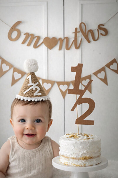Partifabrik Half Birthday Party 6 Months Party Set of 4