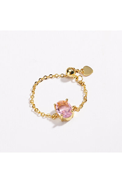 Choice خواتم نسائية قابلة للتعديل، ذهبية وردية اللون، مرصعة بأحجار صغيرة رقيق...