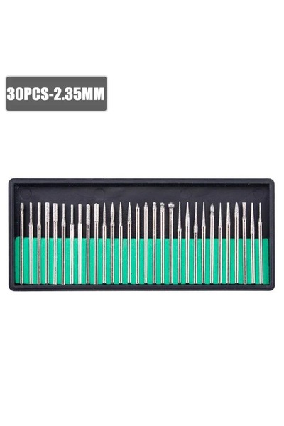 Choice1 30 Pcs of 1 boxs 20/25/30 Pcs Diamond Burs - 2.35/3.0mm Shank, Drilli...