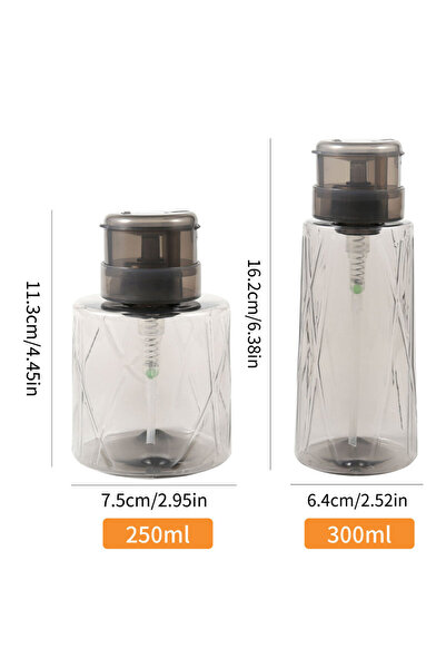 Choice 2pcs 250/300ml Press Pump Dispenser Bottle Empty Container Portable Re...