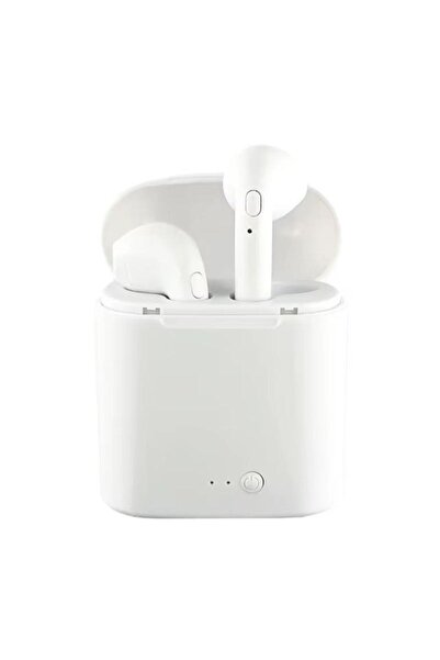 OEM Ασύρματα ακουστικά, i7, Μουσική, με μικρόφωνο, Τηλεφωνικές κλήσεις, Λευκό