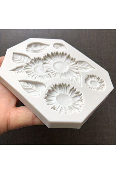 Choice grey 1pcPleasant Sunflower Silicone Mold-Resin Casting Mold，Suitable f...