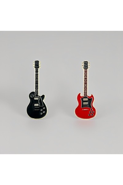 Choice5 مجموعة (قطعتان) من دبابيس طية صدر السترة بتصميم جيتار كرتوني مضحك، من...