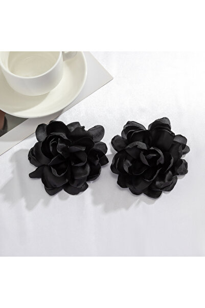 Choice black Lacteo Fashion Large Rose Flower Stud Earrings for Women Jewelry...