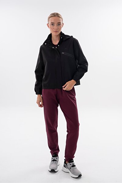 MARATON Comfort Women's Çıkma Hooded Black- Raincoat