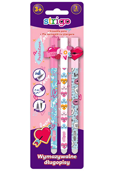 Strigo Blister ink pen with eraser, LOVEX 3