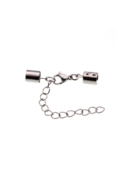 Choice6 fit 2-2.4mm cord steel color 5Pcs/Lot Stainless Steel Lobster Clasp C...