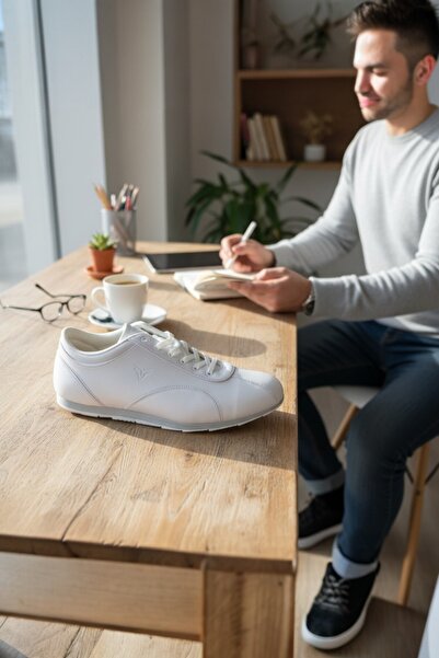 enoch Men's Casual Sports Shoes Thin Sole Sneaker Minimalist Logo Office and ...
