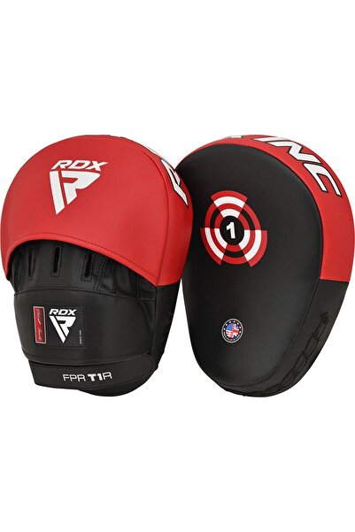 RDX Curved palms T1, Red/Black, plain