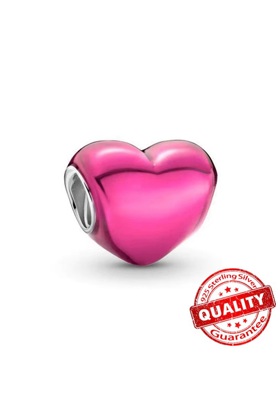 Choice AMC0228 تعليقات فضية عيار 925 على شكل قلب، خرز ملون على شكل قلب مجنح، ...