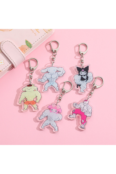 Choice 5 سم، 1، 5 قطع، سلسلة مفاتيح أكريليك من سانريو، هيلو كيتي، كورومي، ماي...