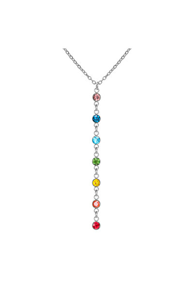 Choice 45-50cm A Steel Skyrim Yoga 7 Chakra Rhinestones Pendant Necklaces Wom...