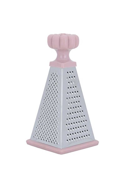 Generic Al Saif Gallery Steel grater, 4 sides, pyramid shape - pink