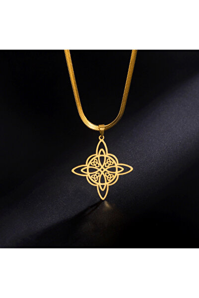 Choice knot g3 Fashion Witchcraft Celtic Knot Pendant Snake Chain Necklace Fo...