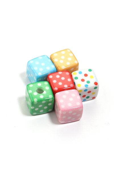 Choice3 مجموعة متنوعة من 10 قطع من خرز الأكريليك المربع، مقاس 14 مم، متعدد ال...