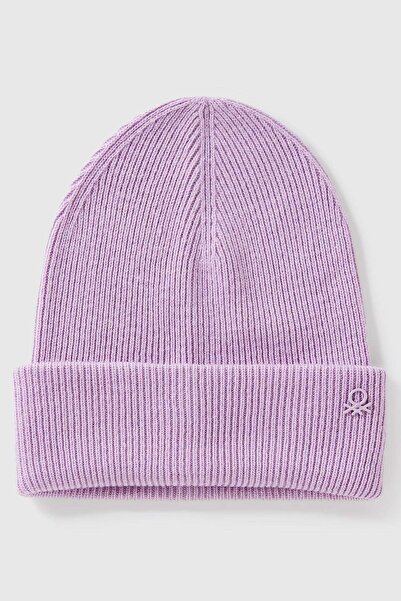 United Colors of Benetton Beretă liliac pentru bărbați, din amestec de lână ș...