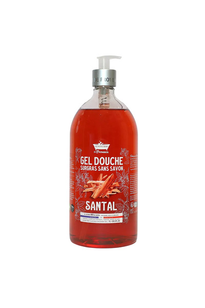 Les Petites Bains de Provence Gel de duș Santal, pentru corp, față și păr, pe...
