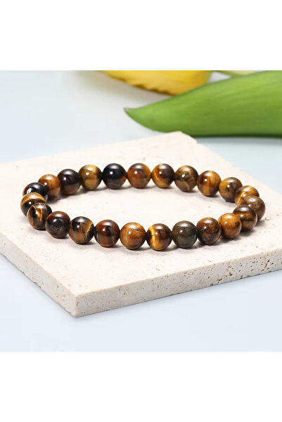 Choice 18-19cm tiger eye stone 8mm Beads 8mm Beads Natural Stone Bracelet Tig...