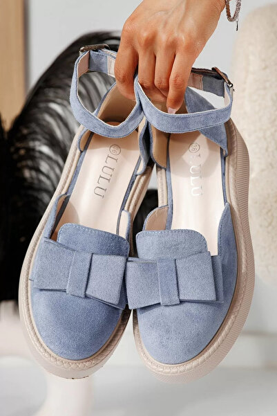 Zaira Pantofi casual dama albastri din piele ecologica intoarsa Willy #24224