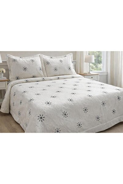 ESTİMA Aslan Tekstil Cotton Fiber Filled Hande Bedspread 3 Pieces Bedspread