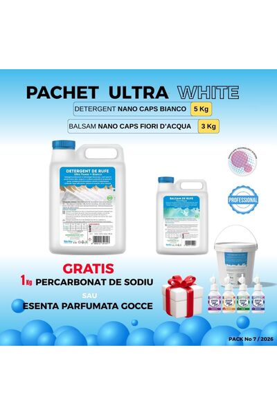 Bio Blu Pachet Profesional Ultra Alb – 8/9 kg + 🎁