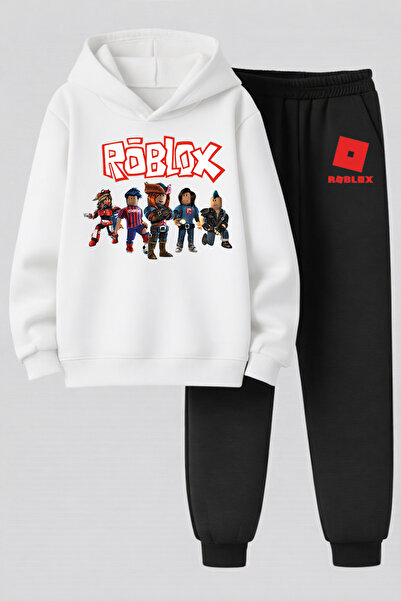 MAGORS Roblox Printed 3-Ply Quality Sweatshirt and Trackpants Children's Bott...