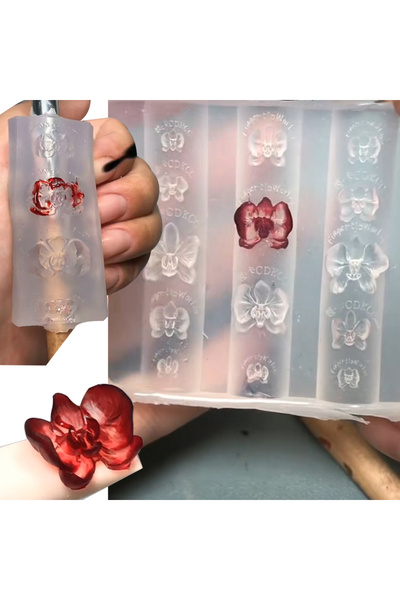 Choice قالب أظافر سيليكون ثلاثي الأبعاد على شكل زهور، قطعة واحدة، قالب فن الأ...