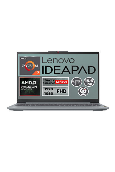 LENOVO IdeaPad Slim 3 Ryzen 7 5825U 16GB 512GB SSD 15.6" FHD Freedos Notebook...