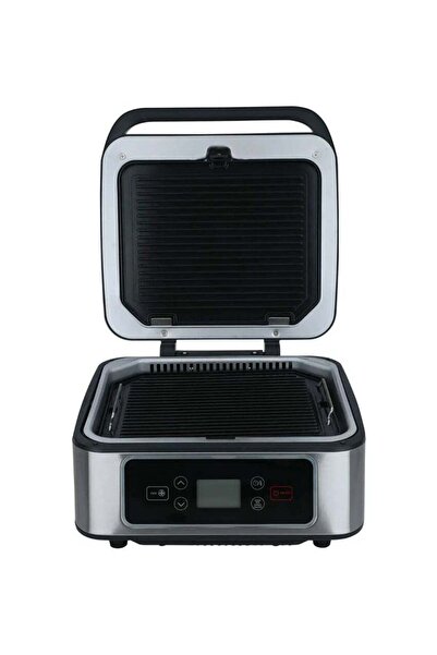 Edison SDB01S Teflon Electric Grill, 1300W, 6 Functions - Silver