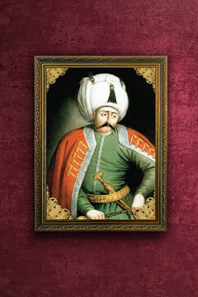 FurelArt Yavuz Sultan Selim Portresi - Osmanlı Padişahları Tablosu - Vintage ...