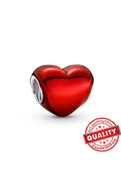 Choice AMC0074 تعليقات فضية عيار 925 على شكل قلب، خرز ملون على شكل قلب مجنح، ...