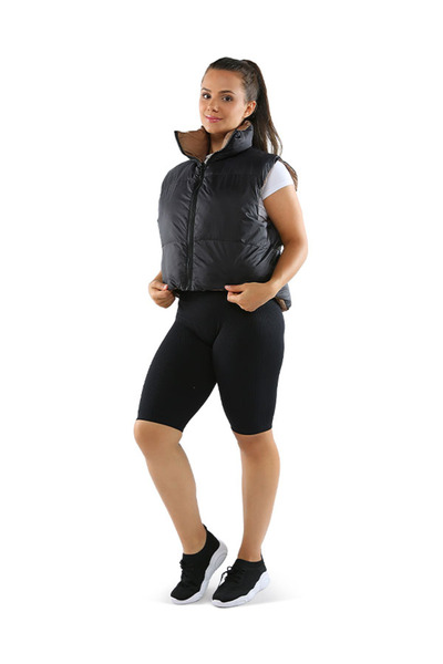 london Rag Women Reversible Vest Puffer Jacket