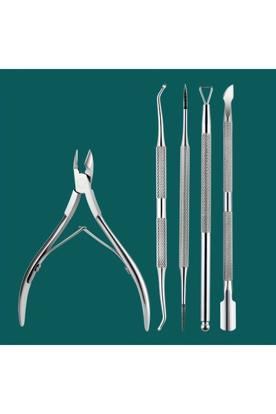 Choice 5pcs 5pcs Cuticle Pliers Stainless Steel Cuticle Trimmer Cuticle Remov...